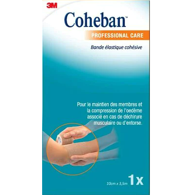 3M COHEBAN COHESIVE ELASTIC TRAINING BAND WHITE 5CMX2 3CM 1