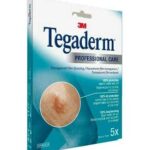 3M TEGADERM DRESSING TRANSPARENT FILM 5 DRESSINGS OF 10X12CM