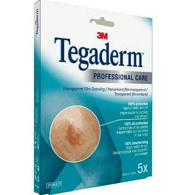 3M TEGADERM DRESSING TRANSPARENT FILM 5 DRESSINGS OF 10X12CM