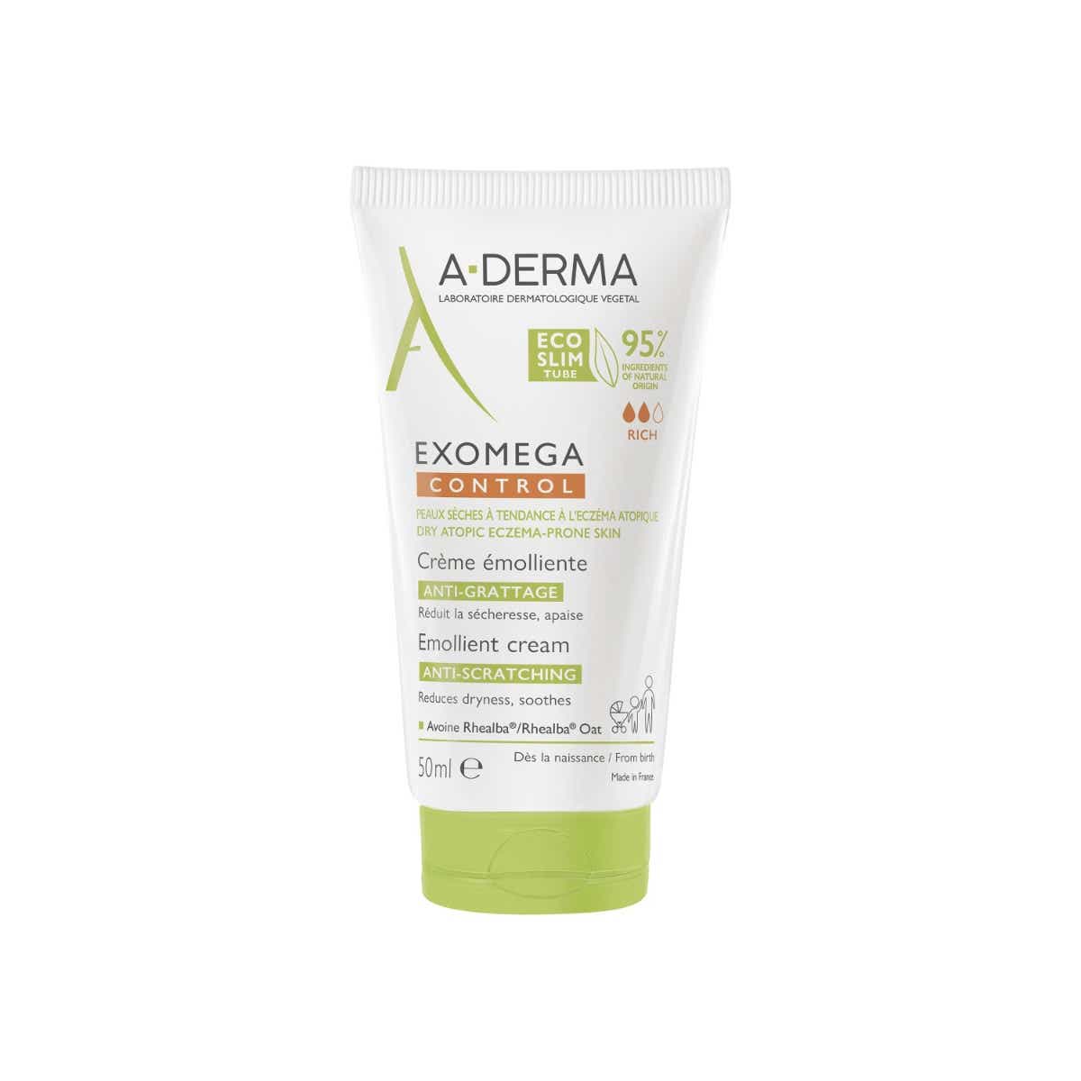 A DERMA EXOMEGA CONTROL ANTI SCRATCHING EMOLLIENT CREAM 50ML