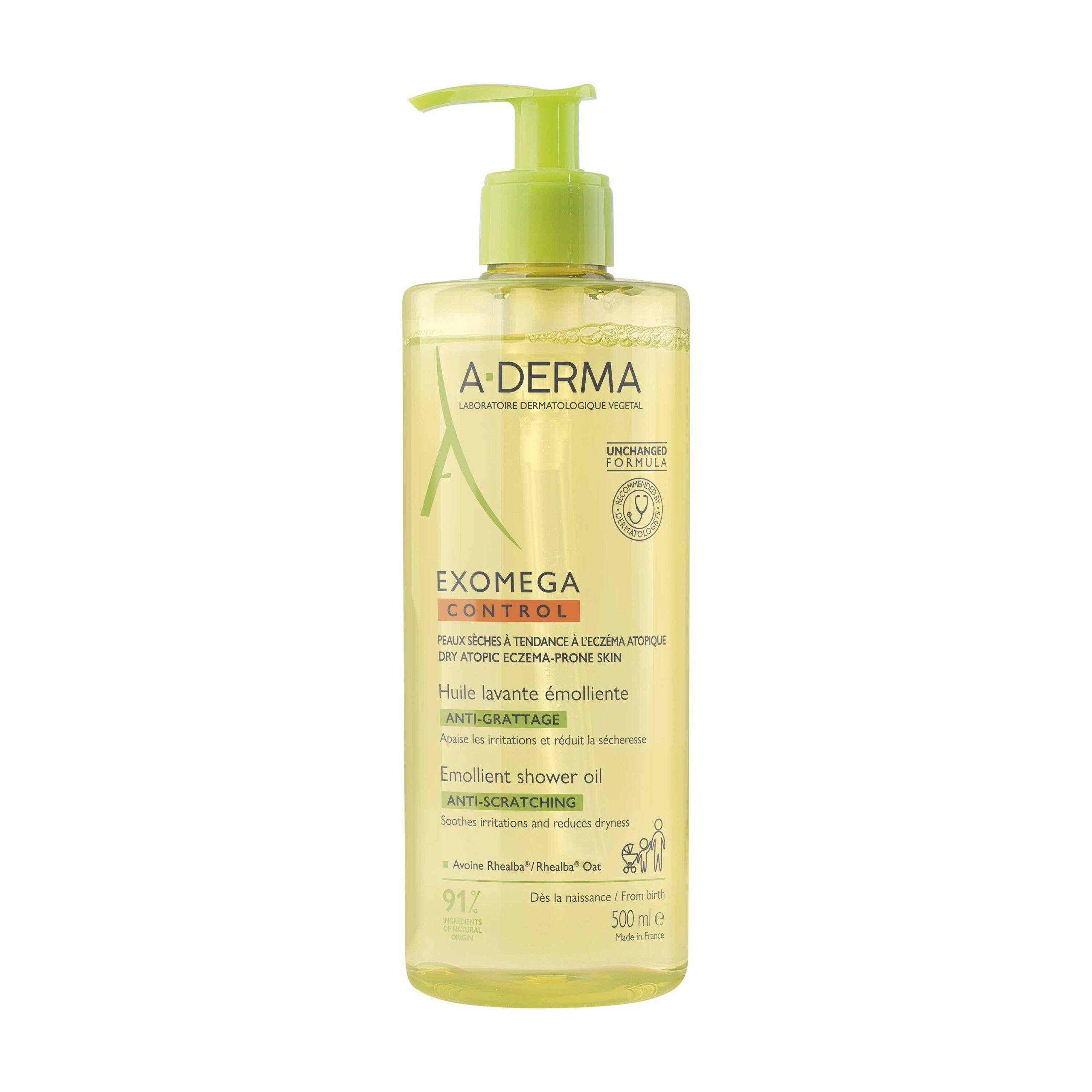 A DERMA EXOMEGA EMOLLIENT CLEANSING OIL 500ML 34178
