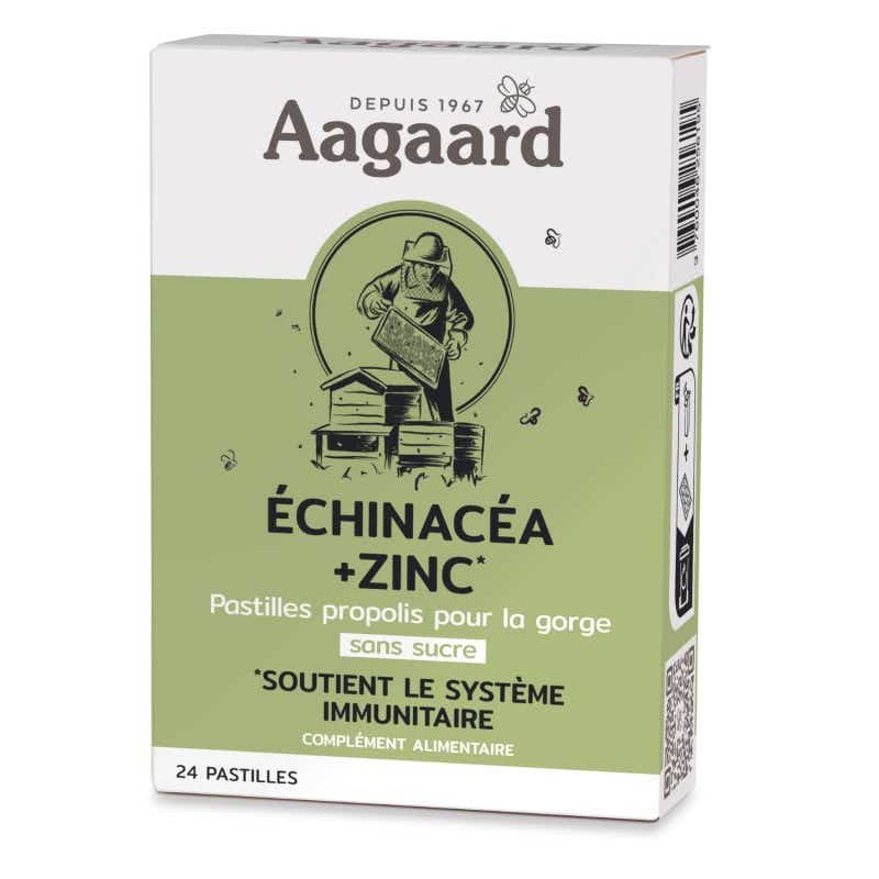 AAGAARD ​​SUGAR-FREE PROPOLIS TABLETS ECHINACEA ZINC 24 TABLETS