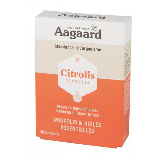 AAGAARD ​​PROPOLIS CITROLIS PROPOLIS AND ESSENTIAL OILS 30 CAPSULES