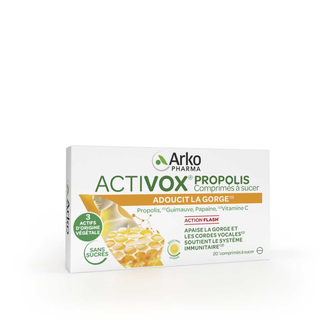ACTIVOX PROPOLIS HONEY LEMON FLAVOR 20 TABLETS TO SUCK