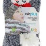 AIR PLUS KIDS ALOE CABIN MOISTURIZING SLIPPERS SNOWMAN SIZE 26 31 1 PAIR