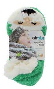 AIR PLUS KIDS ALOE CABIN MOISTURIZING SLIPPERS SANTA SIZE 26 31 1 PAIR
