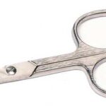 ALTESSE PROFESSIONAL CURVED NAIL SCISSORS IN GLOSSY STEEL CURVED 9 5CM