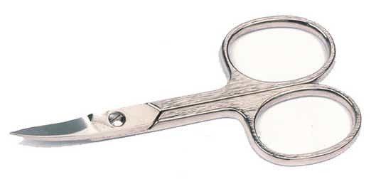 ALTESSE PROFESSIONAL CURVED NAIL SCISSORS IN GLOSSY STEEL CURVED 9 5CM