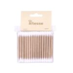 ALTESSE WOODEN COTTON SWADS 100 UNITS