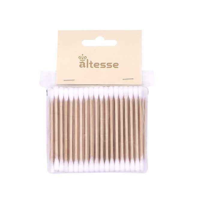 ALTESSE WOODEN COTTON SWADS 100 UNITS