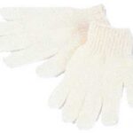ALTESSE EXFOLIATING MASSAGE GLOVE NYLON WHITE COLOR 1 PAIR