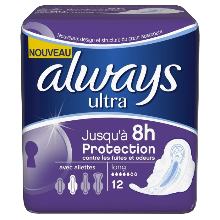 ALWAYS ULTRA LONG PLUS TOWELS 12 UNITS