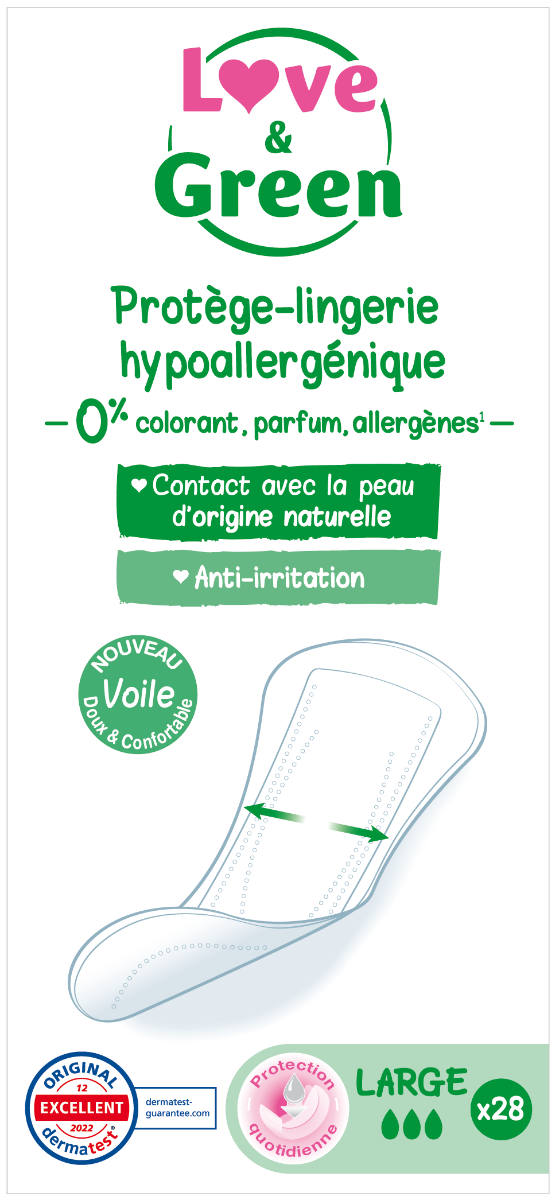 ANTI-IRRITATION LARGE PANTY PROTECTION 28 PIECES