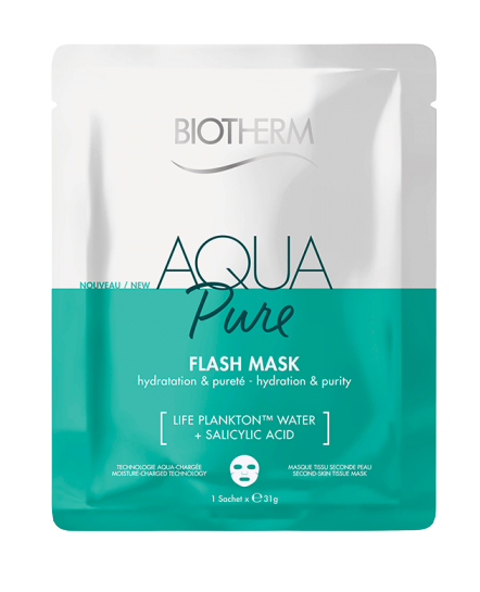 AQUA PURE CLOTH MASK CONCENTRATED IN SALICYLIC ACID FOR ACNE PROCESS AND OILY SKIN 31G