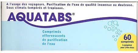 AQUATABS WATER PURIFICATION 60 EFFERVESCENT TABLETS