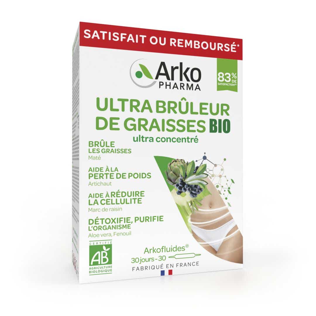 ARKOFLUIDES ULTRA ORGANIC FAT BURNER 30 AMPOULES OF 10ML