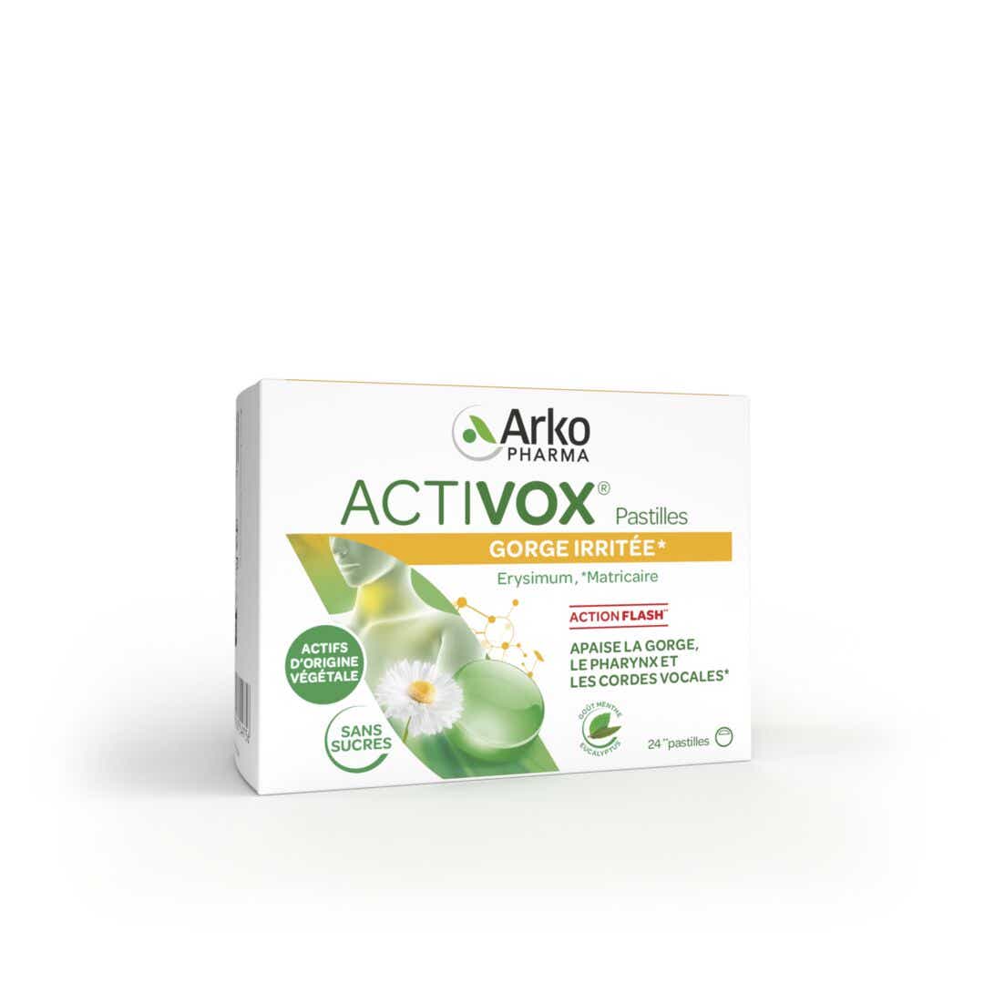 ARKOPHARMA ACTIVOX EUCALYPTUS MINT TABLETS 24 TABLETS