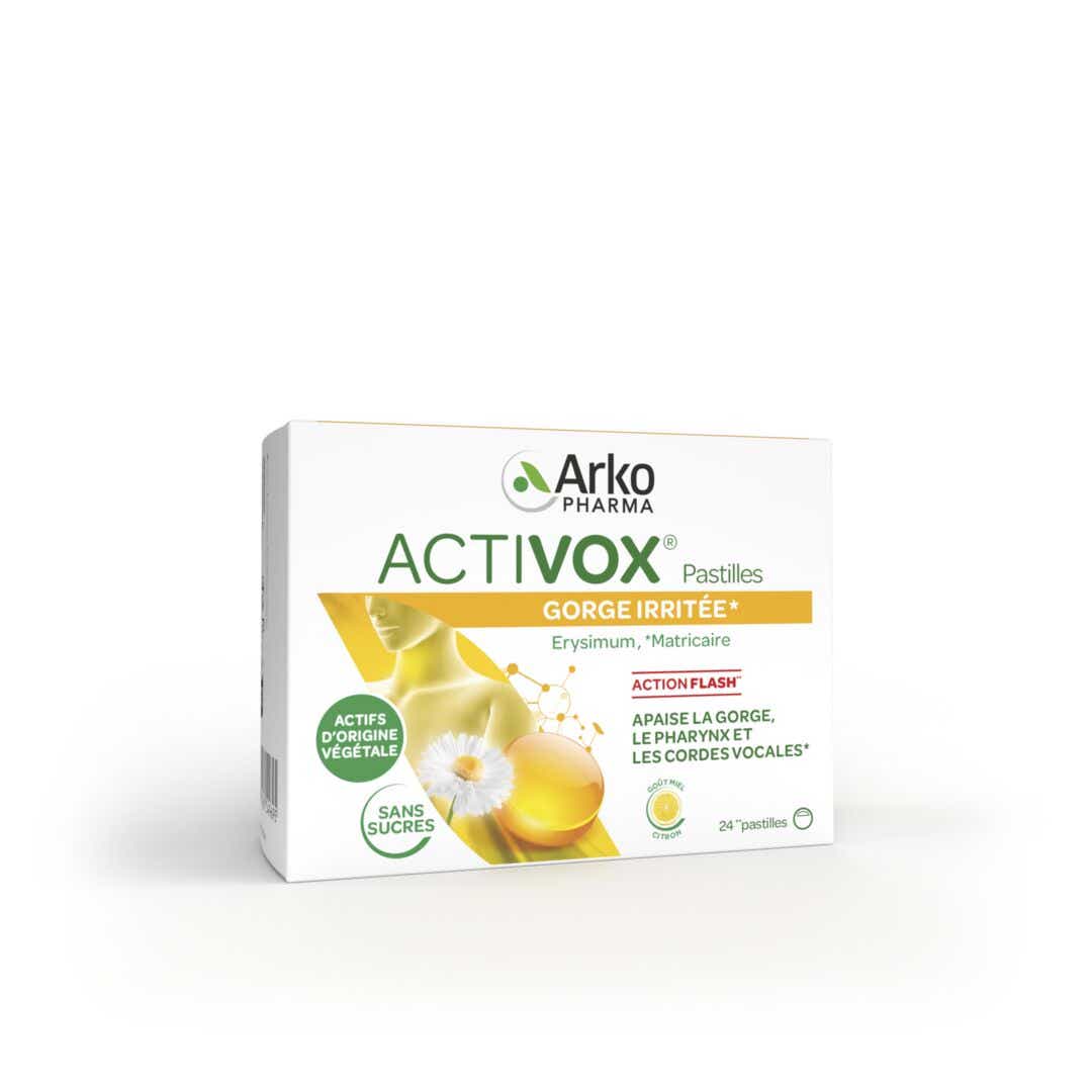 ARKOPHARMA ACTIVOX HONEY LEMON TABLETS 24 TABLETS