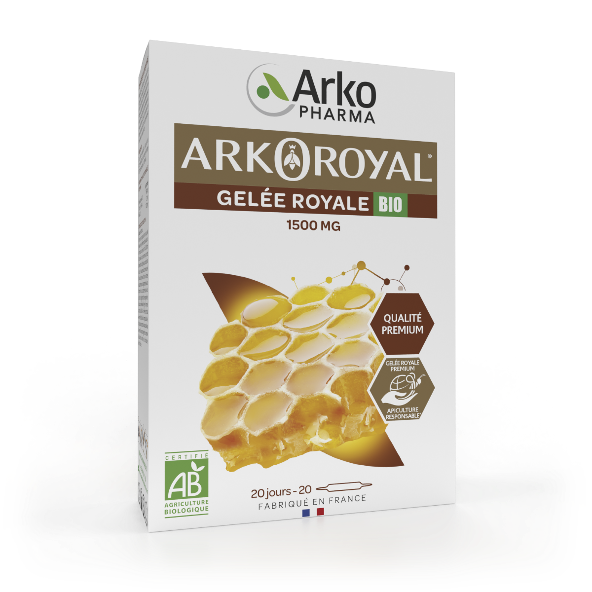 ARKOPHARMA ARKO ROYAL ROYAL JELLY 1500MG ORGANIC 20 BULBS OF 10ML