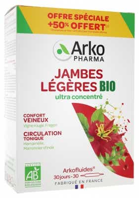 ARKOPHARMA ARKOFLUIDES LIGHT LEGS 20 AMPOULES OF 10ML 10 AMPOULES OF 10ML