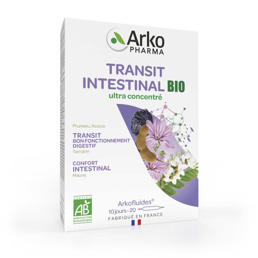 ARKOPHARMA ARKOFLUIDES INTESTINAL TRANSIT 20 AMPOULES OF 10ML