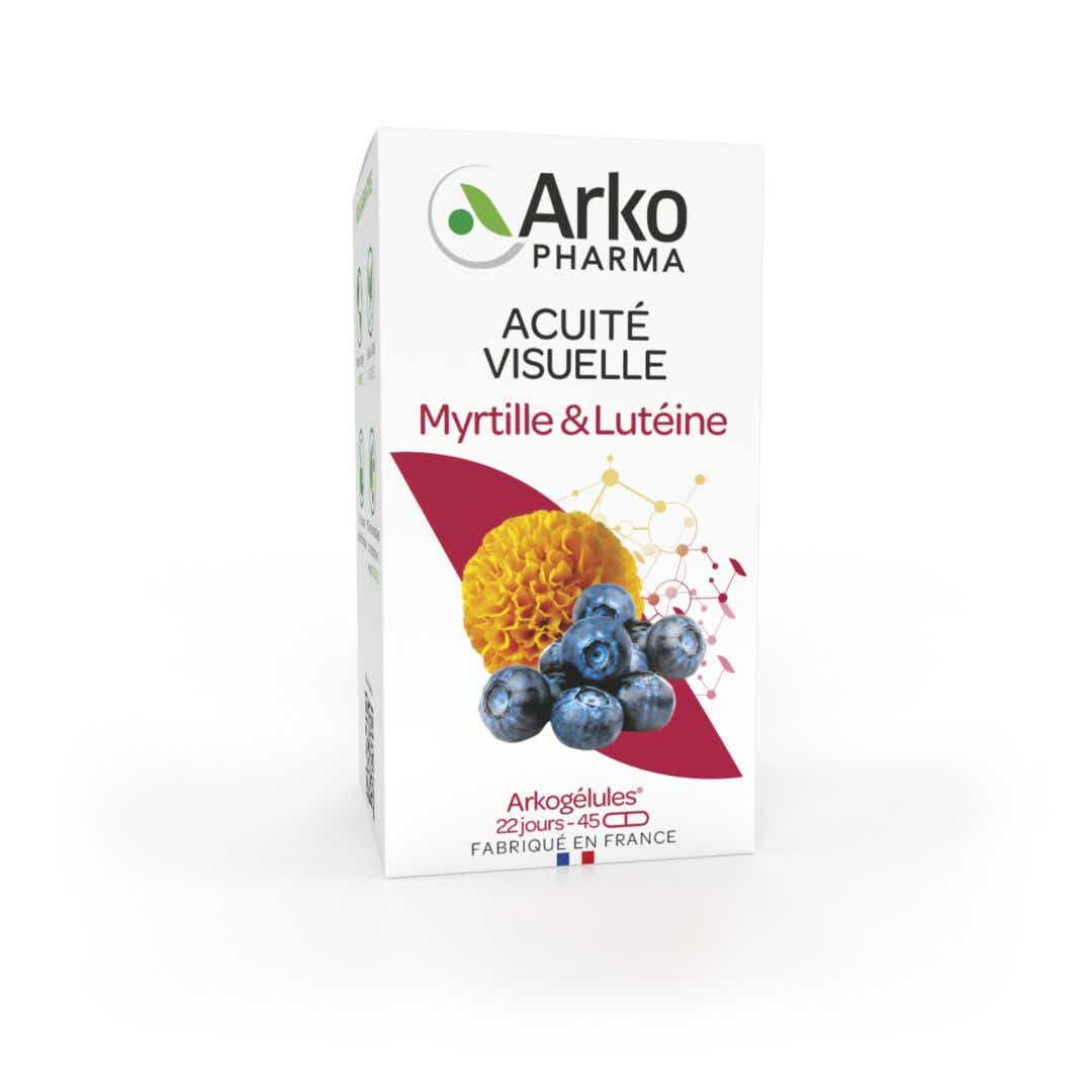 ARKOPHARMA ARKOCAPS VISUAL ACUITY BLUEBERRY AND LUTEIN 45 CAPSULES