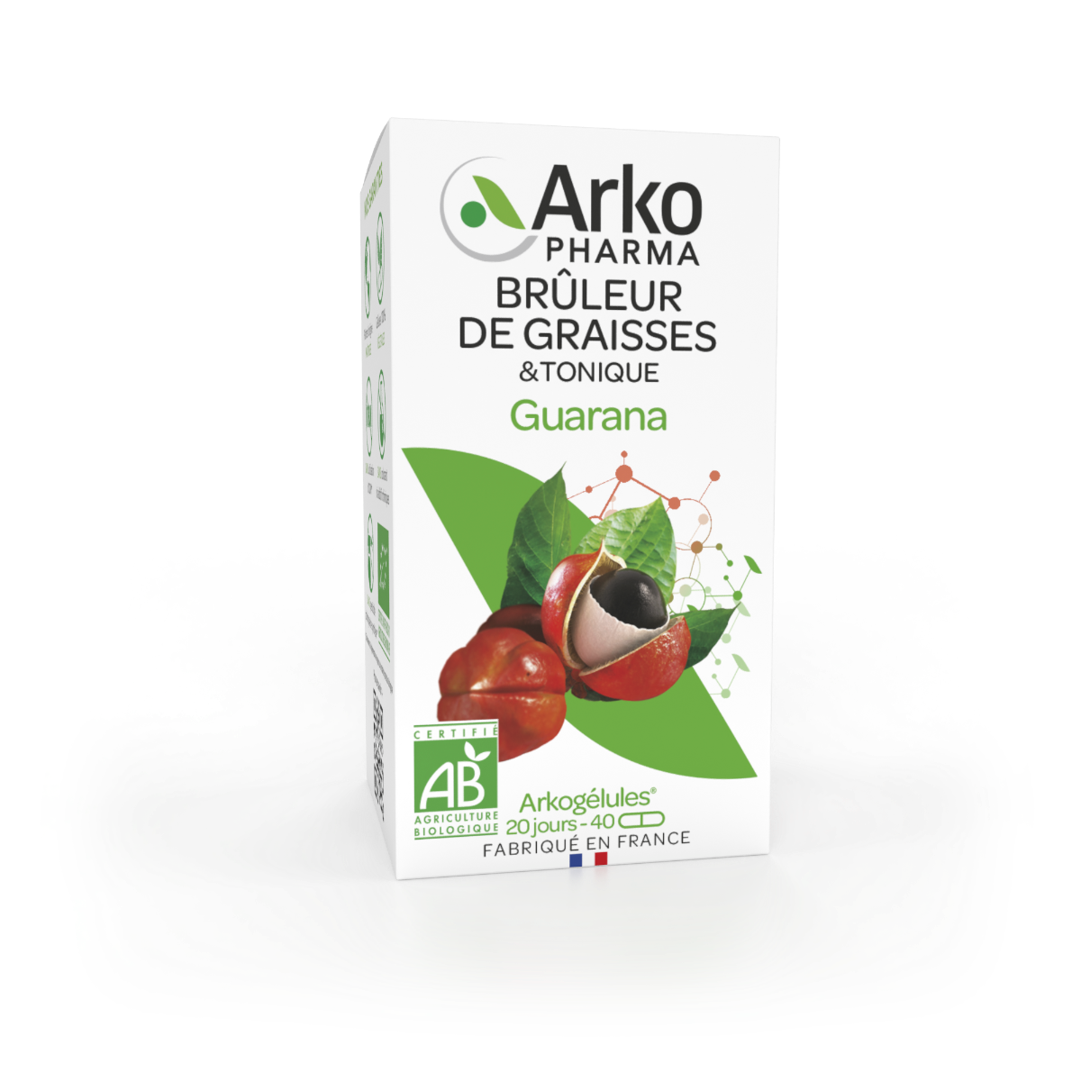ARKOPHARMA ARKOCAPS ORGANIC GUARANA 40 CAPSULES