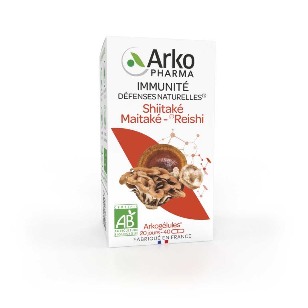 ARKOPHARMA ARKOCAPS SHIITAKE MAITAKE REISHI ORGANIC 60 CAPSULES