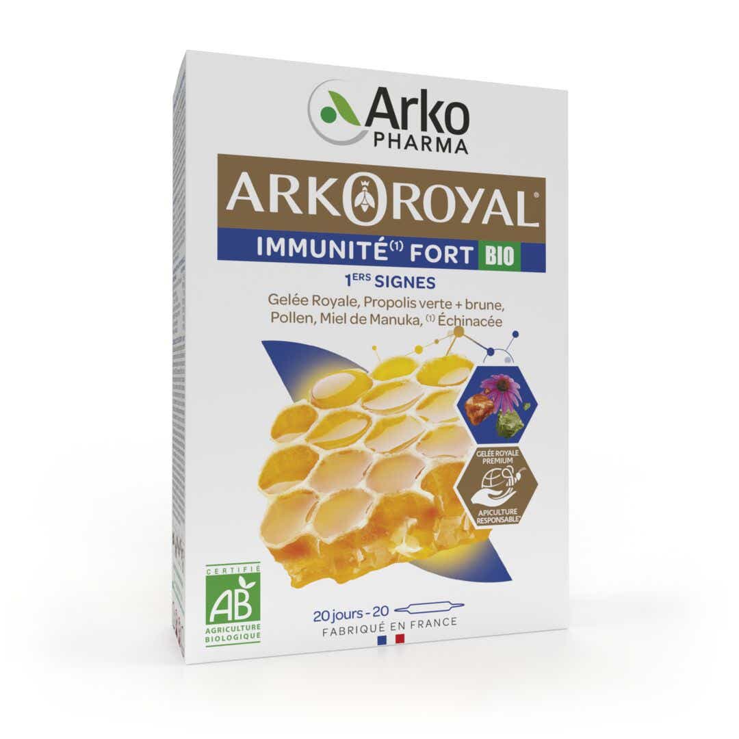ARKOPHARMA ARKOROYAL IMMUNITE STRONG ORGANIC 20 AMPOULES OF 10ML