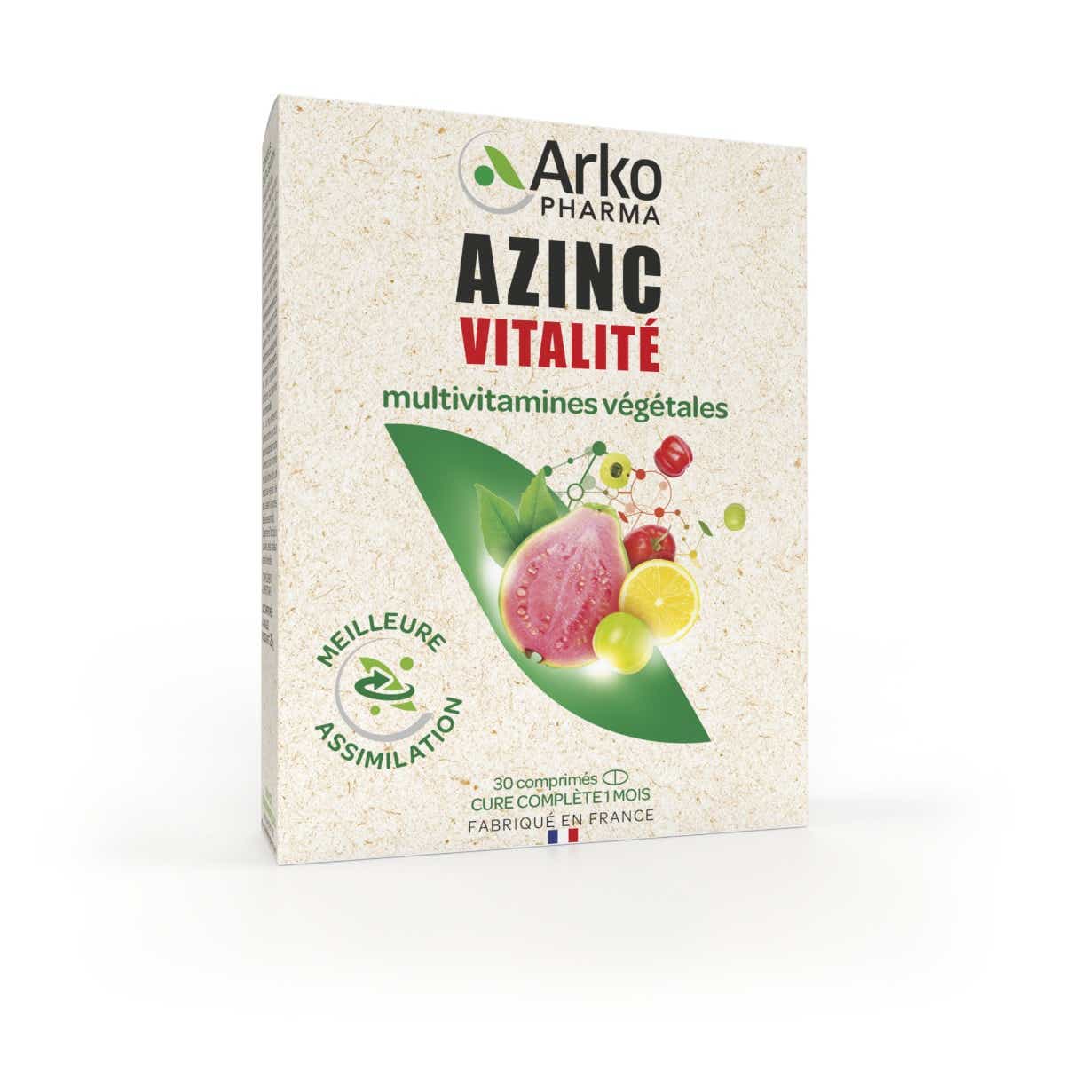 ARKOPHARMA AZINC VITALITE VEGETABLE MULTIVITAMINS 30 TABLETS