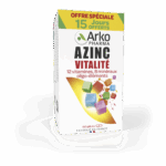 ARKOPHARMA AZINC VITALITE VITAMINS MINERALS AND OLIGO ELEMENTS 120 CAPSULES 30 FREE