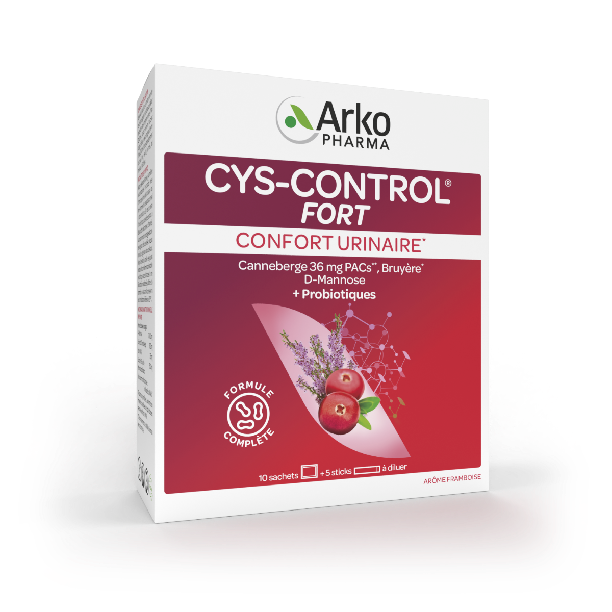 ARKOPHARMA CYS CONTROL STRONG URINARY COMFORT 10 BAGS 5 STICKS