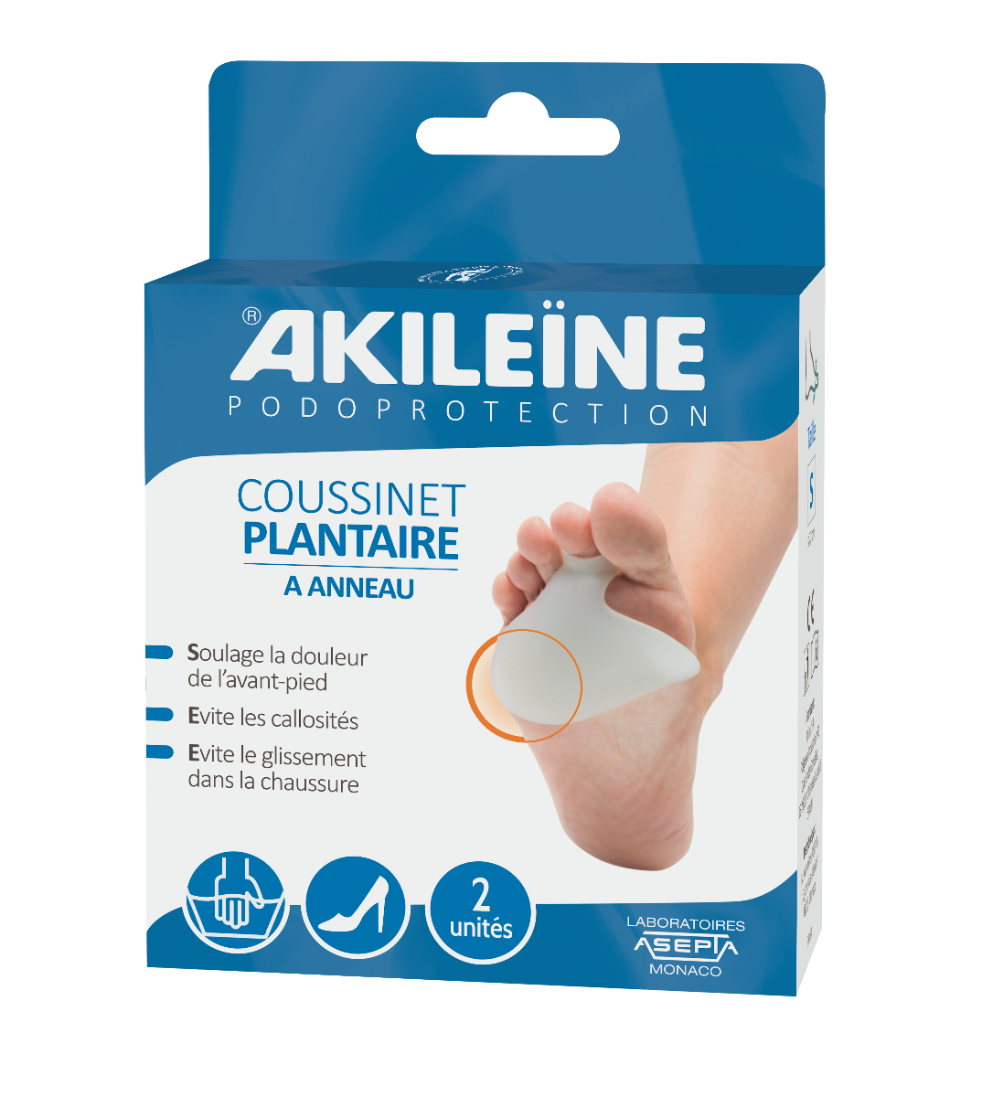 ASEPTA AKILEINE PODOPROTECTION FOOTBALL PAD RING 2UNITS