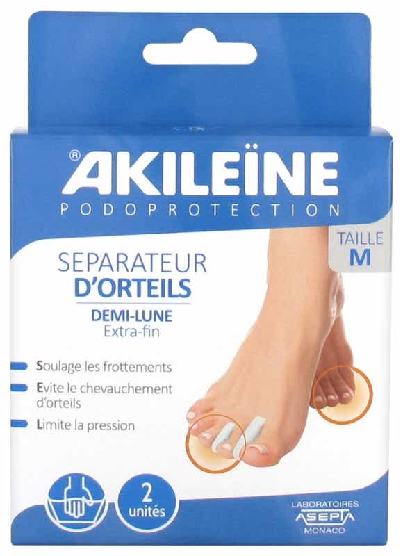 ASEPTA AKILEINE PODOPROTECTION HALF MOON TOE SEPARATOR SIZE M 2 UNITS