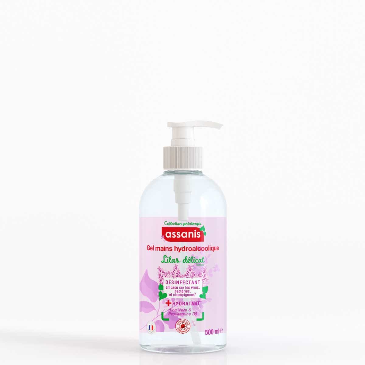 ASSANIS SPRING COLLECTION DELICATE LILAC HYDROALCOHOLIC GEL 500ML