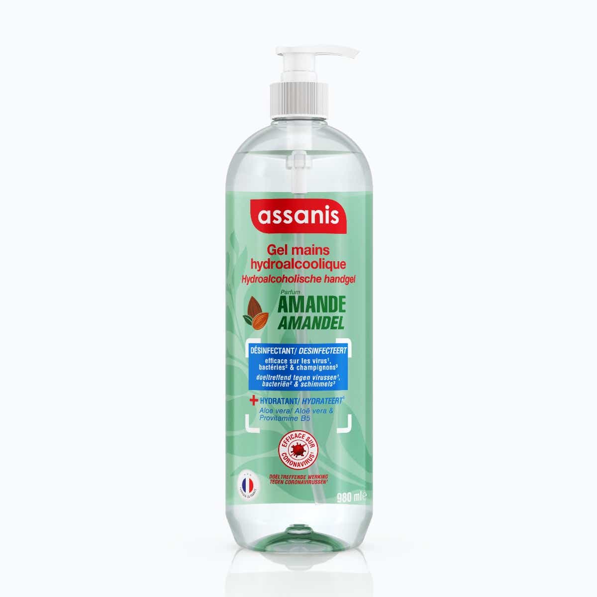 ASSANIS ALMOND HYDROALCOHOLIC GEL 980ML