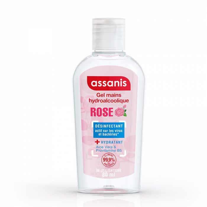 ASSANIS ROSE-FREE HYDROALCOHOLIC HAND GEL ROSE SCENT 80 ML