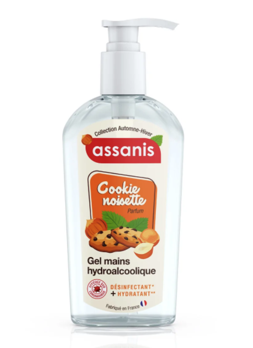 ASSANIS HYDROALCOHOLIC HAND GEL COOKIE HAZELNUT SCENT 250ML