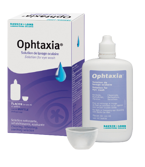 BAUSCH LOMB OPHTAXIA EYE WASH SOLUTION 120ML