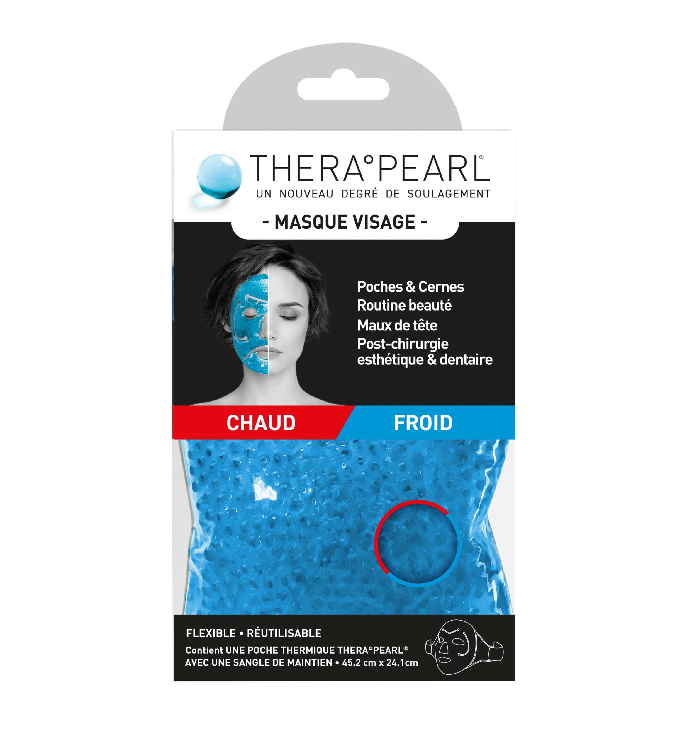 BAUSCH LOMB THERA PEARL REUSABLE HOT COLD FACE MASK
