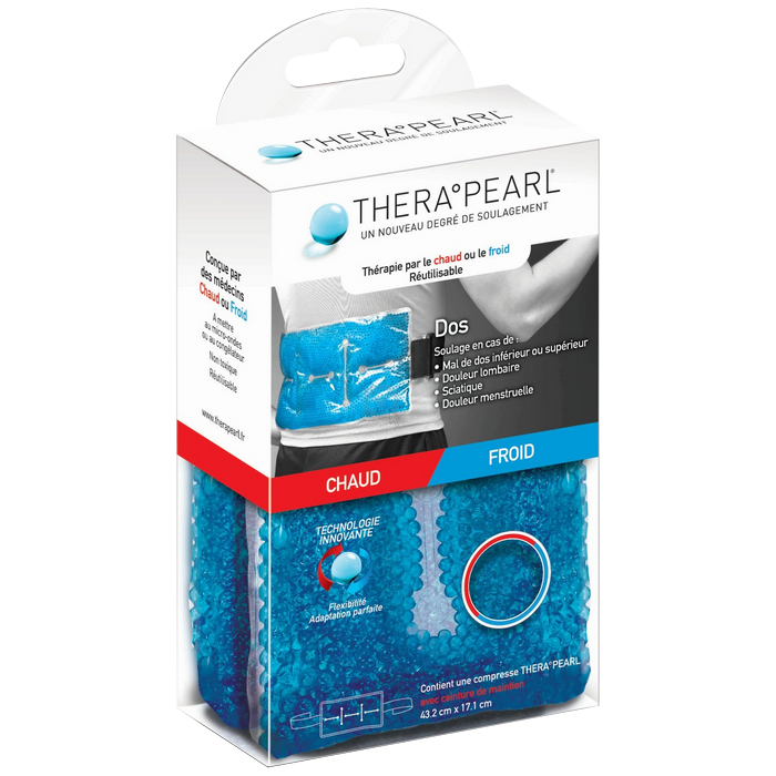 BAUSCH LOMB THERAPEARL BACK HOT OR COLD THERAPY WITH SUPPORT BELT 43 2CMX17 1CM