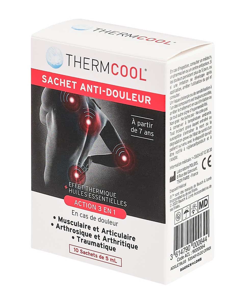 BAUSCH LOMB THERMCOOL ANTI-PAIN BAGS 10 BAGS OF 5ML
