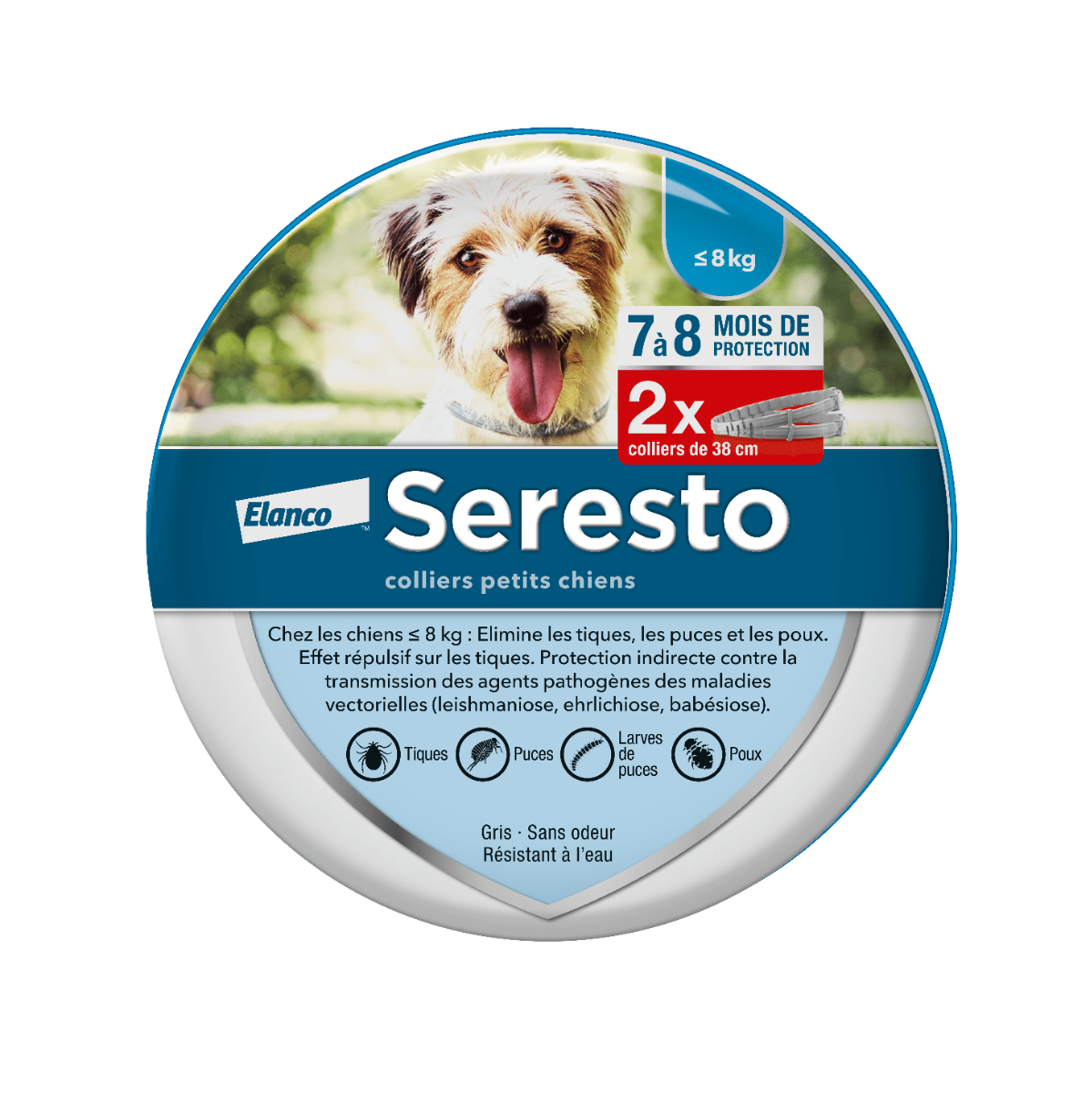 BAYER SERESTO ANTI-PARASITIC COLLAR SMALL DOG ​​2 UNITS