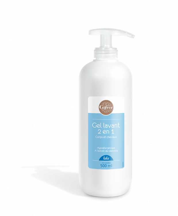 BEBE 2 IN 1 BODY AND HAIR WASHING GEL 500ML