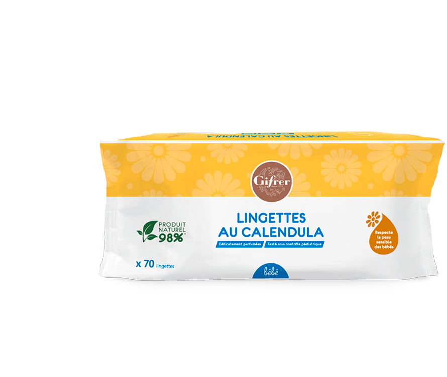 BABY WIPES WITH CALENDULA 70 WIPES