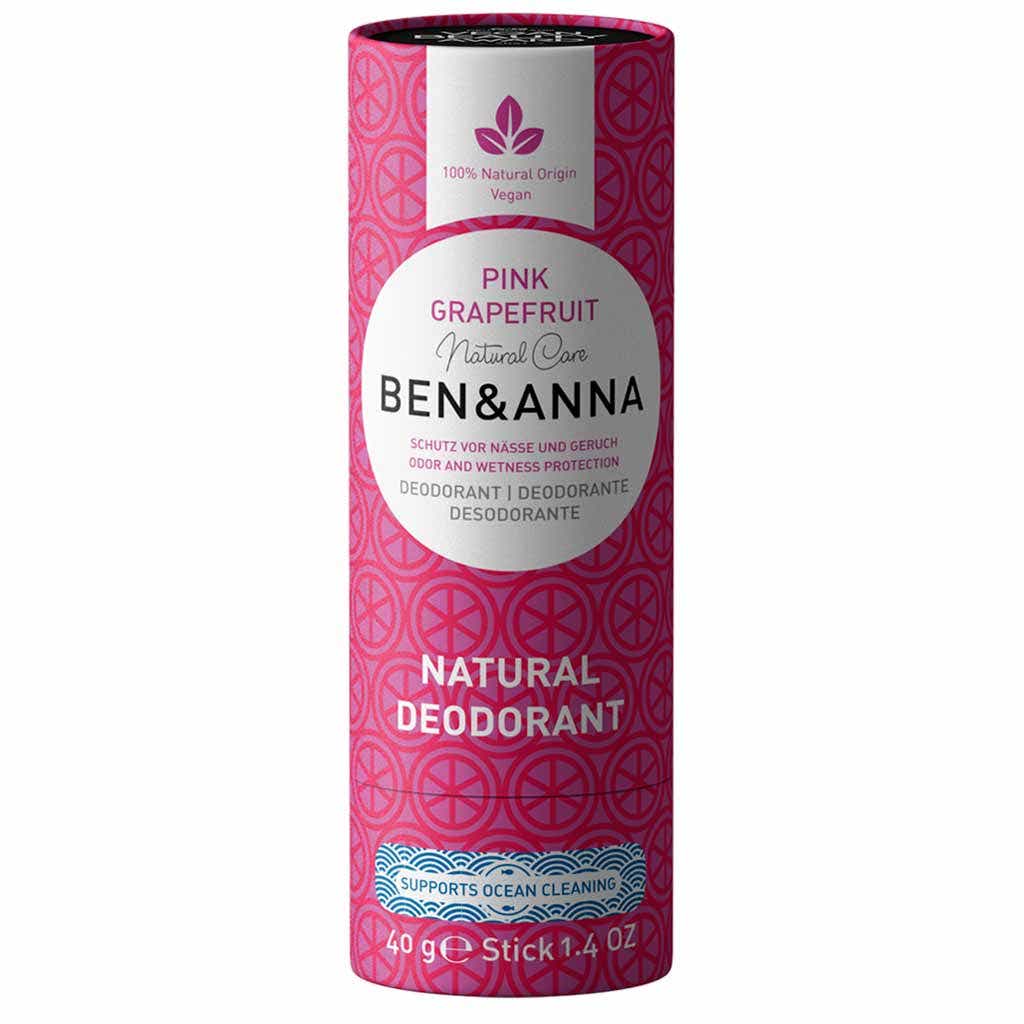 BEN ANNA PINK GRAPEFRUIT NATURAL DEODORANT STICK 40G