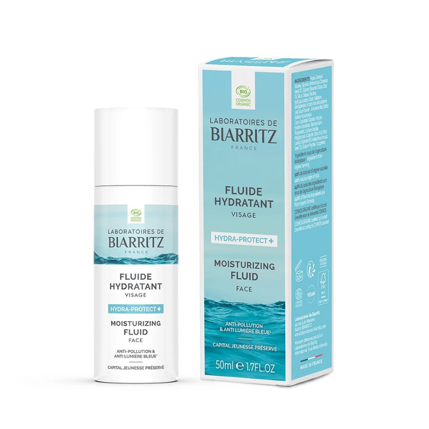 BIARRITZ HYDRA PROTECT MOISTURIZING FACIAL FLUID NORMAL TO COMBINATION SKIN 50ML