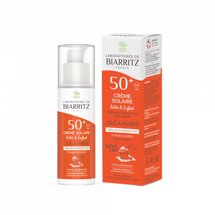BIARRITZ SUN CARE ORGANIC BABY AND CHILDREN'S SUNSCREEN SPF50 50ML