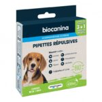 BIOCANINA EXTERNAL ANTI-PARASITIC PIPETTES ORGANIC REPELLENT FOR DOGS LESS THAN 15KG 3 PIPETTES 1 FREE