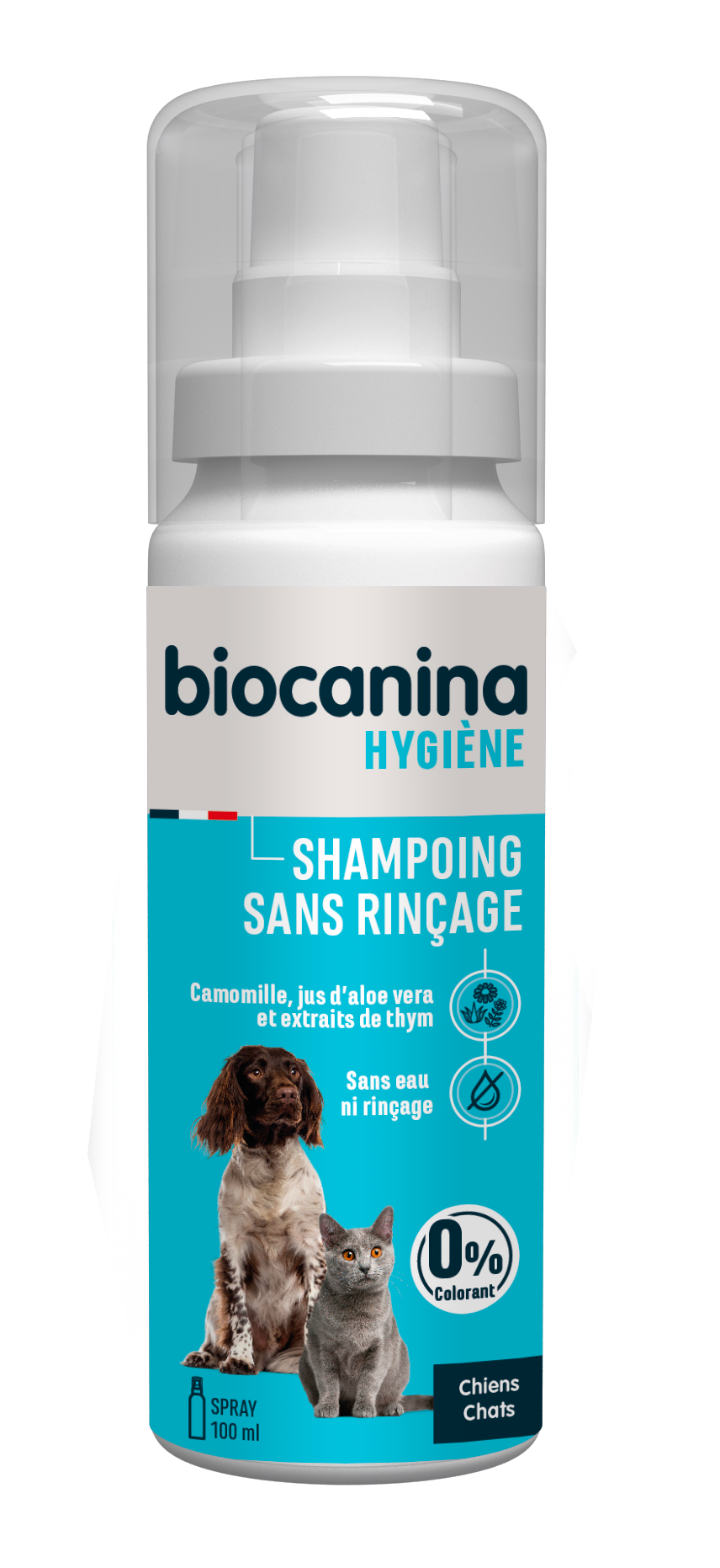 BIOCANINA NO-RINSE FOAM SHAMPOO FOR DOG AND CAT 150ML
